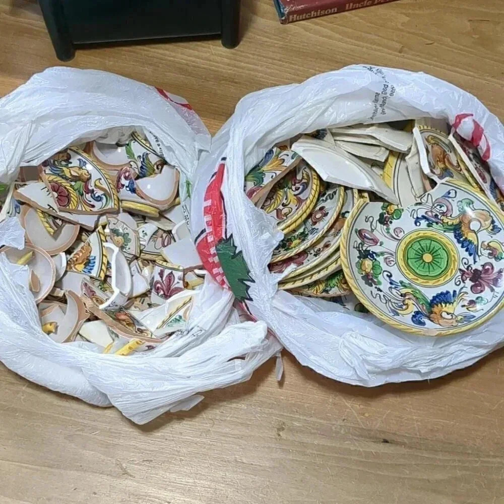 Broken  dishes for crafting